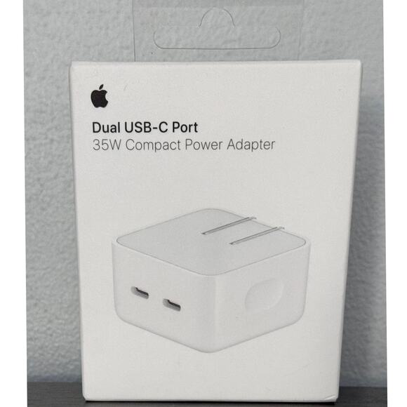 Apple 35W Dual USB‑C Power Adapter Charger – New Sealed Original OEM - Picture 1 of 4